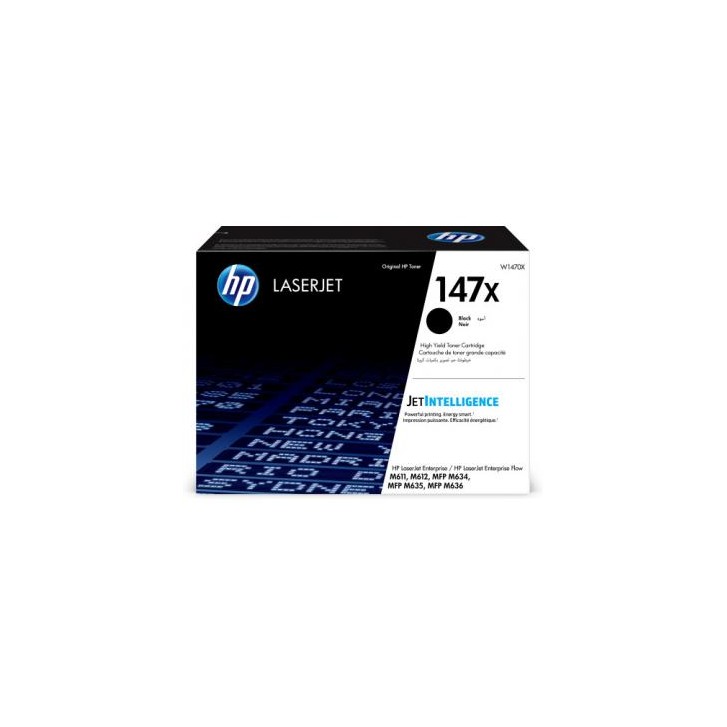 HP LaserJet Cartucho de tóner Original 147X negro de alta capacidad