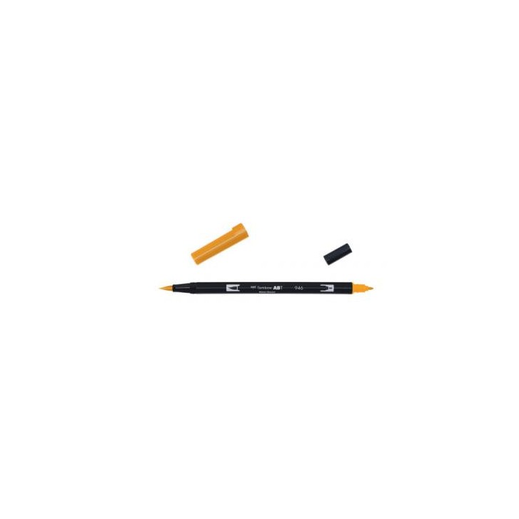 ROTULADOR DOBLE PUNTA PINCEL DUAL BRUSH-946 - COLOR GOLD OCHRE. TOMBOW ABT-946