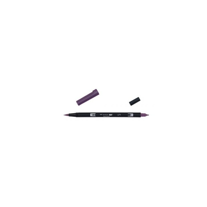 ROTULADOR DOBLE PUNTA PINCEL DUAL BRUSH-679 - COLOR DARK PLUM. TOMBOW ABT-679