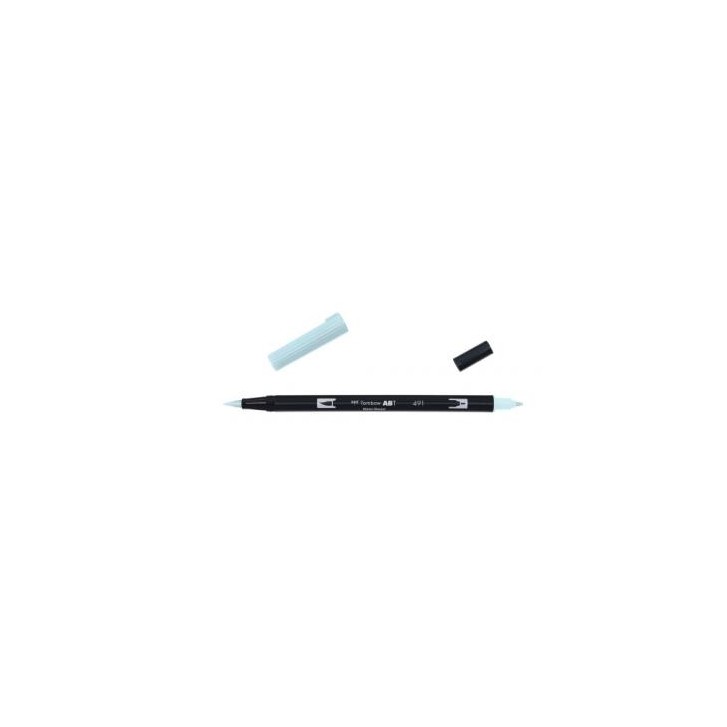 ROTULADOR DOBLE PUNTA PINCEL DUAL BRUSH-491 - COLOR GLACIER BLUE. TOMBOW ABT-491