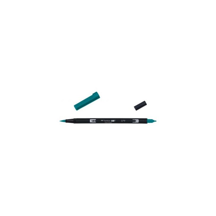 ROTULADOR DOBLE PUNTA PINCEL DUAL BRUSH-379 - COLOR JADE GREEN. TOMBOW ABT-379
