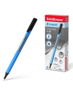 FINELINER LIQUID F-20, COLOR DE LA TINTA: NEGRO ERICH KRAUSE 47970