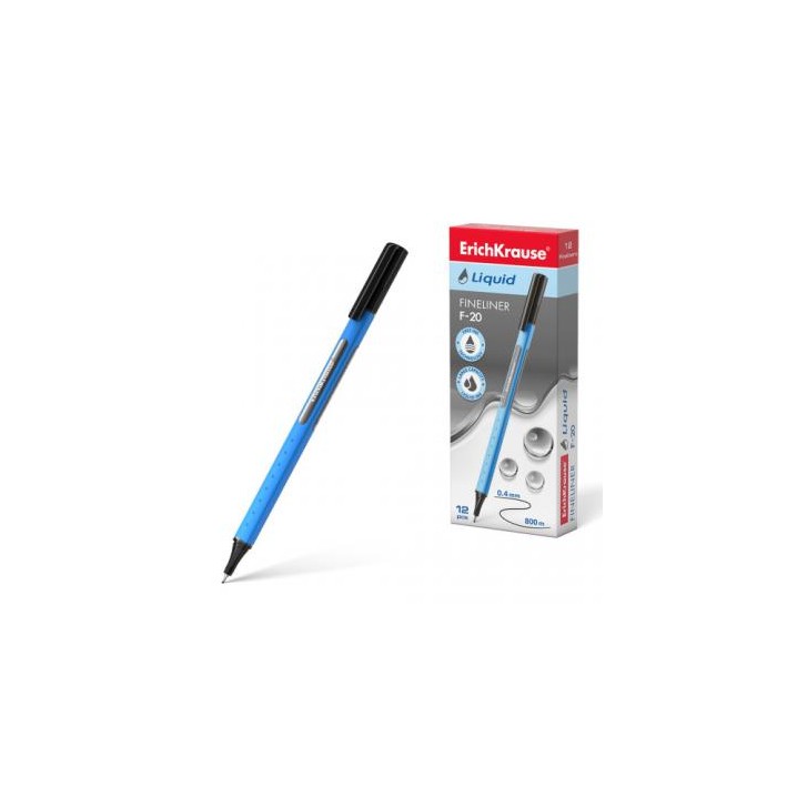 FINELINER LIQUID F-20, COLOR DE LA TINTA: NEGRO ERICH KRAUSE 47970