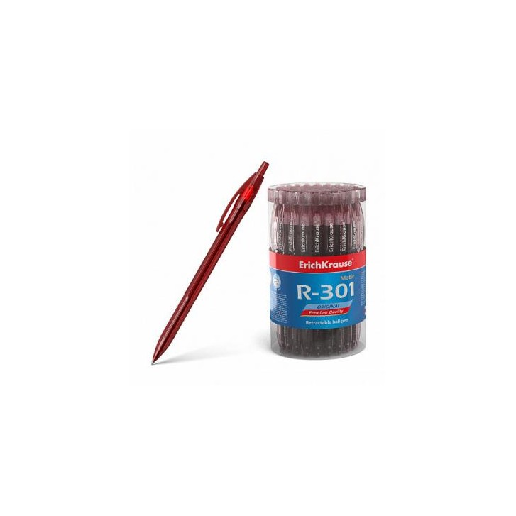BOLÍGRAFO DE BOLA AUTOMÁTICO R-301 ORIGINAL MATIC 0.7, COLOR DE LA TINTA: ROJO ERICH KRAUSE 46766