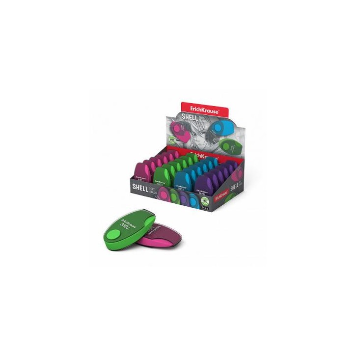GOMA EN CAJA DE PLÁSTICO SHELL ERICH KRAUSE 35133