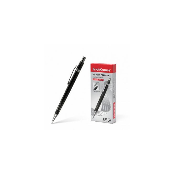 PORTAMINAS NEGRO POINTER 0.5 MM, HB ERICH KRAUSE 22005