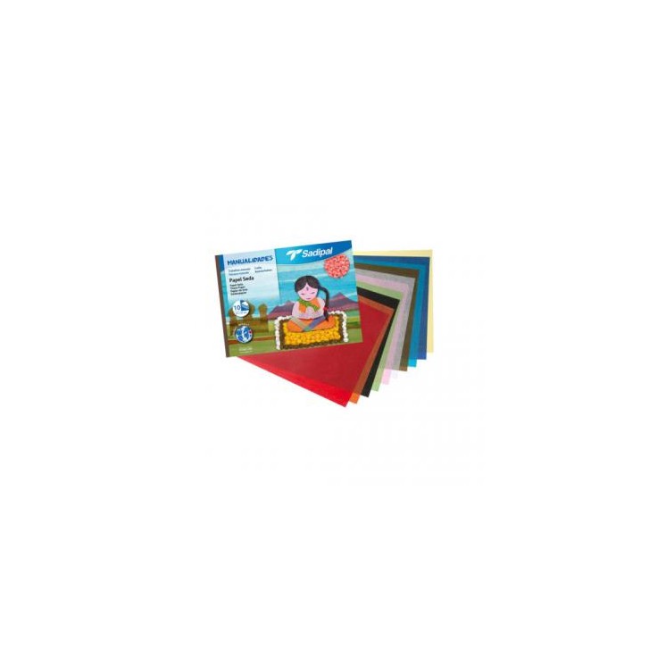 BLOC 10 HOJAS MANUALIDADES PAPEL SEDA FABRIANO S0400005