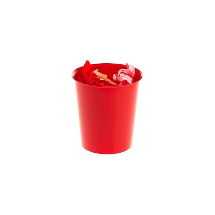 PAPELERA ECOGREEN 100% RECICLADO Y RECICLABLE ROJO 18 LITROS 290X310 MM ARCHIVO 2000 2001 RJ