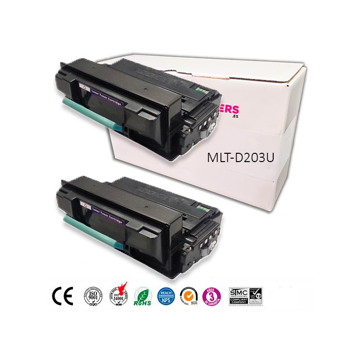 Compatible Pack 2 x Toner SAMSUNG MLT-D203U / D203U