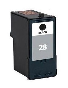 Compatible Tinta LEXMARK 28 Negro Remanufacturado 18C1528E