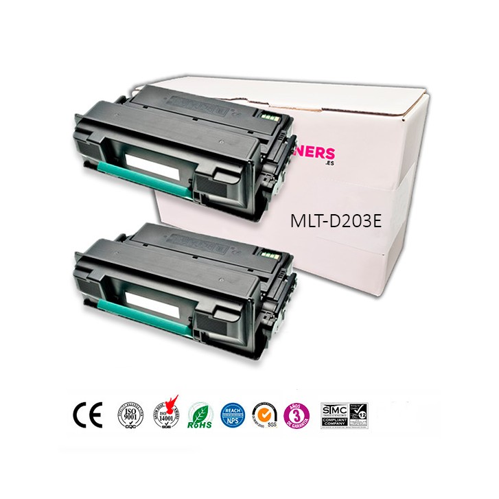 Compatible Pack 2 x Toner SAMSUNG MLT-D203E / D203E