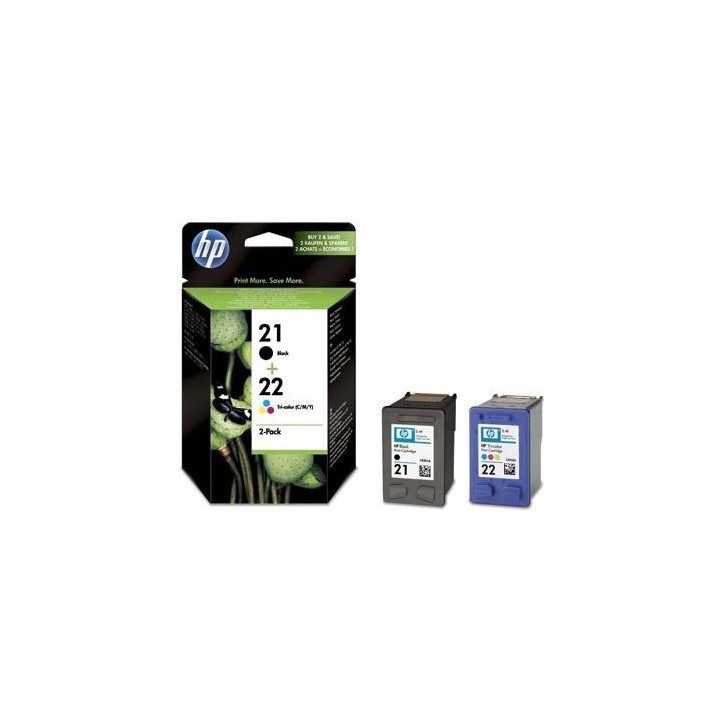 HP 21 NEGRO + 22 TRICOLOR MULTIPACK ORIGINAL SD367AE.0
