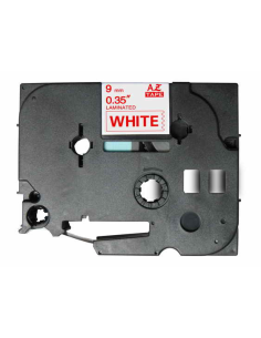 Compatible Cinta Rotuladora BROTHER TZE-222 ROJO / BLANCO