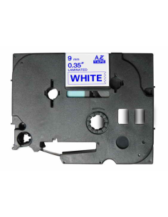 Compatible Cinta Rotuladora BROTHER TZE-223 AZUL / BLANCO