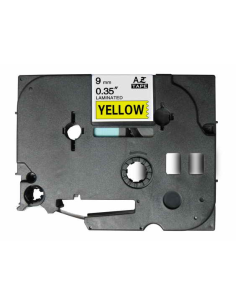 Compatible Cinta Rotuladora BROTHER TZE-621 Negro / Amarillo