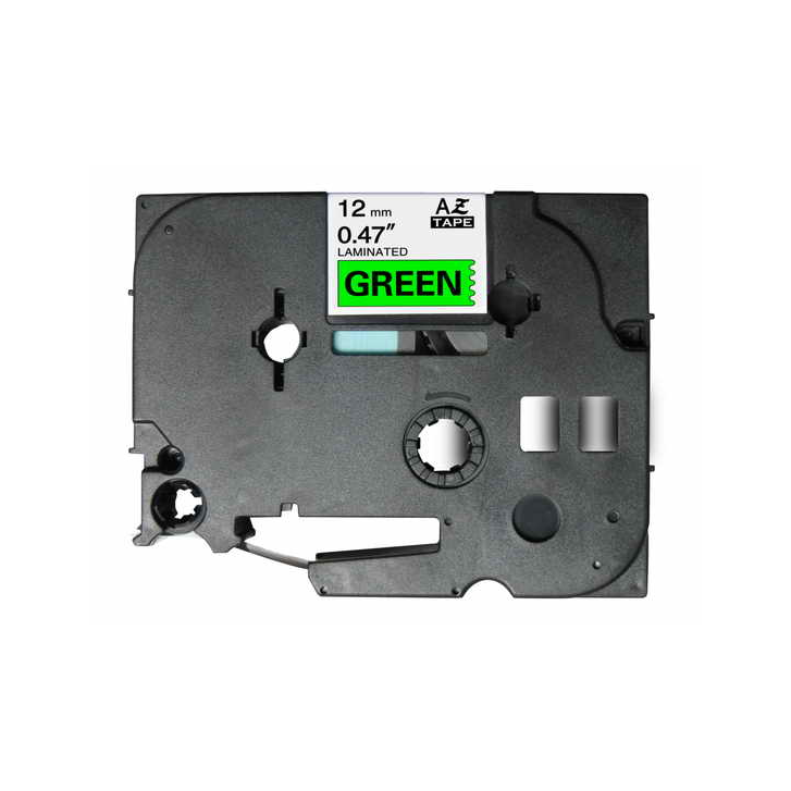Compatible Cinta Rotuladora BROTHER TZE-731 Negro / VERDE