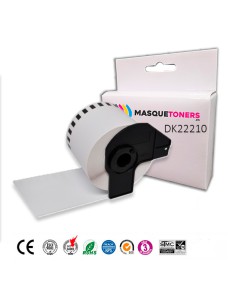 Compatible Cinta Termica BROTHER DK22210 Blanco 29mm X 30.48