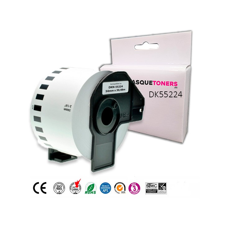Compatible Cinta Blanca Continua BROTHER DKN55224