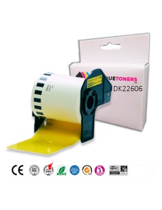 Compatible Cinta Termica BROTHER DK22606 Amarillo 62 mm