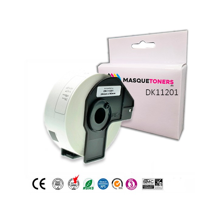Compatible Cinta Termica BROTHER DK11201 Blanco 29mmX90mm