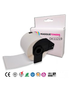 Compatible Cinta Termica BROTHER DK11219 Blanco 12mm 1200psc