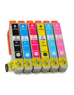 Compatible Pack 6 x Tinta EPSON T2431/2/3/4/5/6 - 24XL