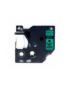 Compatible Cinta Rotuladora DYMO D1 45019 Negro / verde