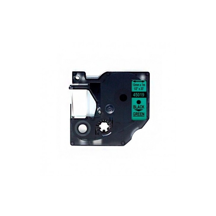 Compatible Cinta Rotuladora DYMO D1 45019 Negro / verde