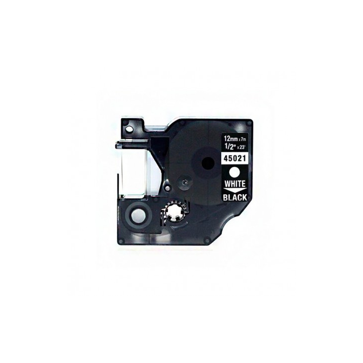 Compatible Cinta Rotuladora DYMO D1 45021 Blanco / Negro