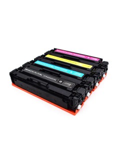 Pack 4 x Toner Compatible HP CF540AX CF541X CF542X CF543X