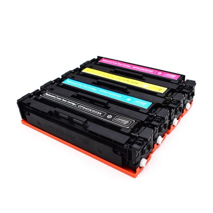 Pack 4 x Toner Compatible HP CF540AX CF541X CF542X CF543X