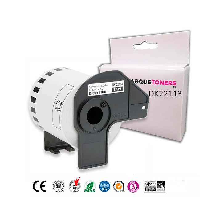 Etiqueta Compatible para Brother DK22113 Precortadas