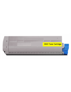 Compatible Toner OKI C823  C833  C843 Amarillo 46471101