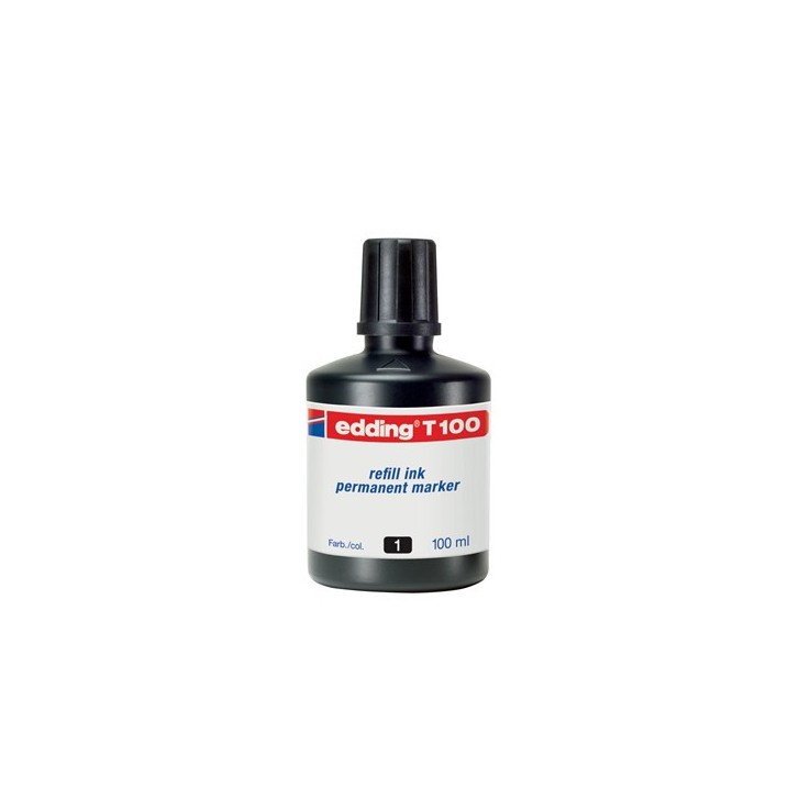 FRASCO TINTA PARA RELLENAR 100ML NEGRO EDDING T100-01