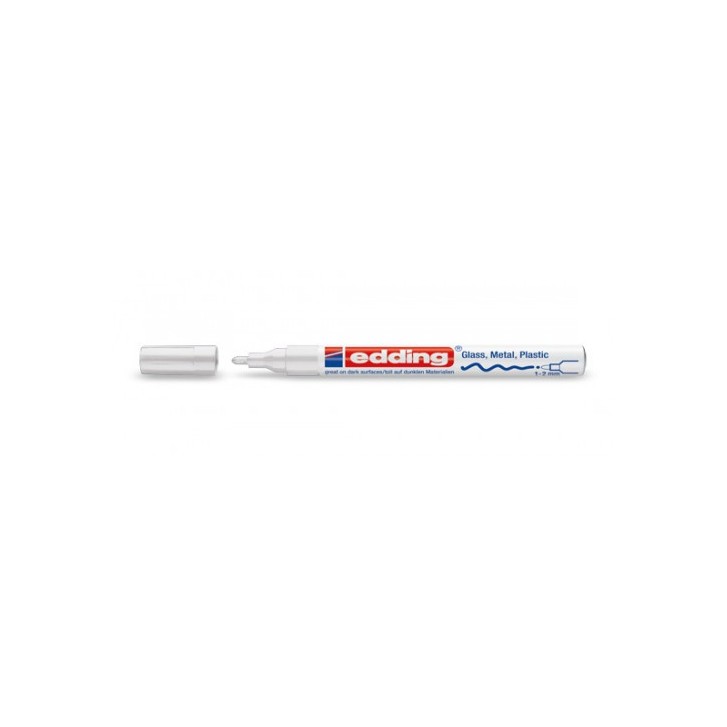 MARCADOR PERMANENTE 1-2MM 751 BLANCO EDDING 751-049