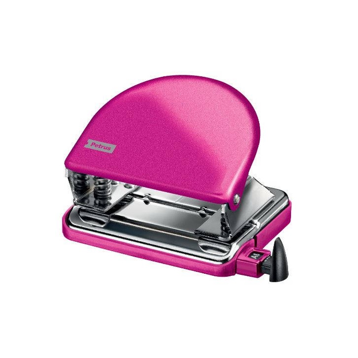 TALADRO METALICO MODELO 52 WOW CAPACIDAD 20 HOJAS COLOR ROSA PETRUS 626517