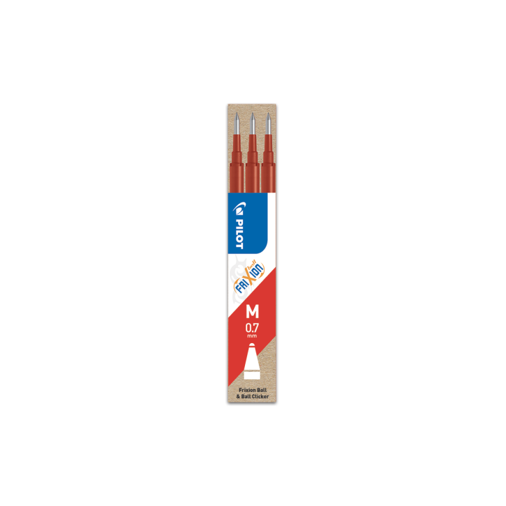 PACK 3 RECAMBIOS FRIXION ROJO PILOT BLS-FR7-R-S3