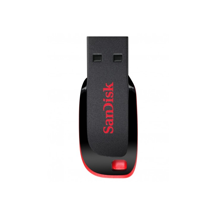 Sandisk Cruzer Blade unidad flash USB 128 GB USB tipo A 2.0 Negro, Rojo