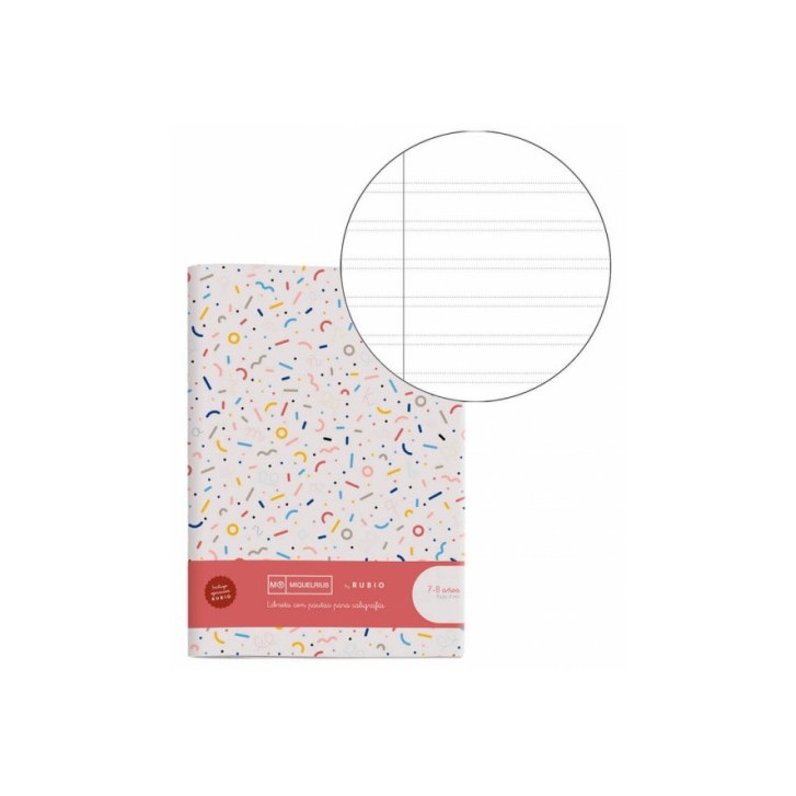 CUADERNO GRAPADO A4 50HOJAS PAUTA 4MM MR CON EJERCICIOS RUBIO MIQUELRIUS 8144