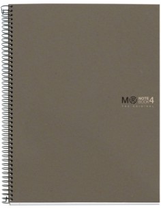 CUADERNO 100% RECICLADO NB-4 A5 120HOJAS ECOGRIS MIQUELRIUS 6084