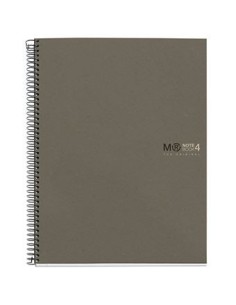 CUADERNO 100% RECICLADO NB-4 A4 120HOJAS ECOGRIS MIQUELRIUS 6082