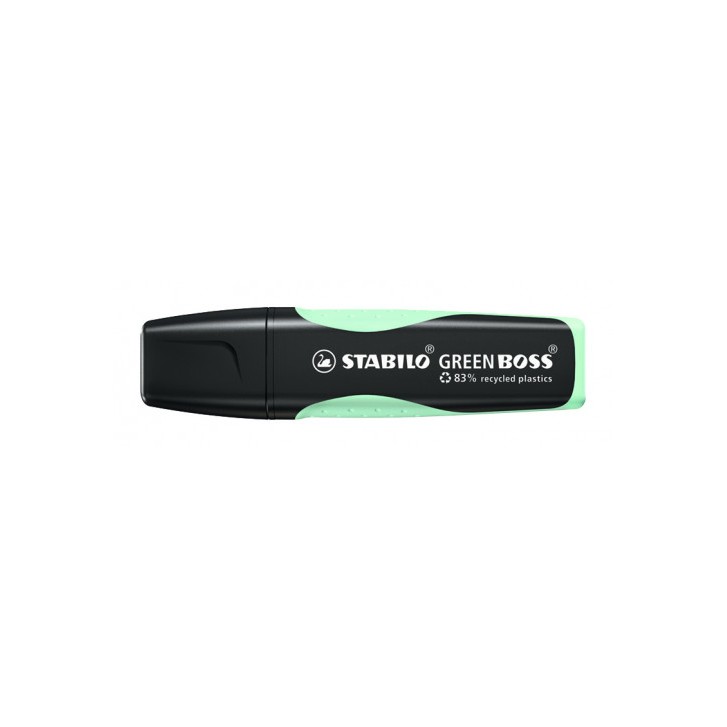 MARCADOR FLUORESCENTE GREEN BOSS PASTEL PIZCA DE MENTA STABILO 6070/116
