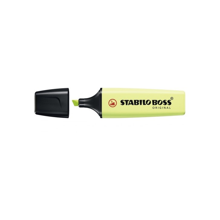 MARCADOR FLUORESCENTE BOSS PASTEL CHISPA DE LIMA STABILO 70/133