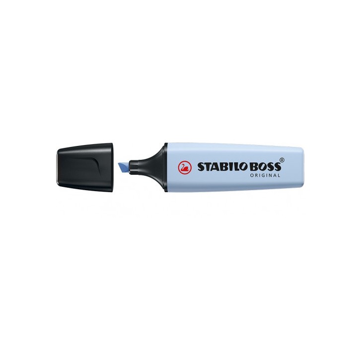 MARCADOR FLUORESCENTE BOSS PASTEL AZUL NUBLADO STABILO 70/111
