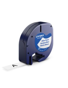 CINTAS LETRATAG PLÁSTICO 12MM X 4 M NEGRO/BLANCO DYMO S0721660