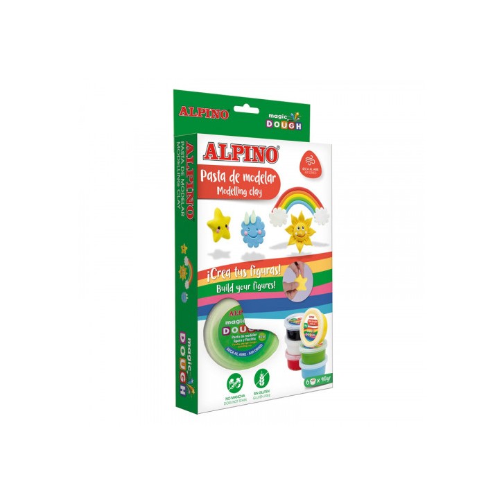 Alpino DP000209 compuesto para cerámica y modelaje Arcilla de modelar 240 g Multicolor 1 pieza(s)
