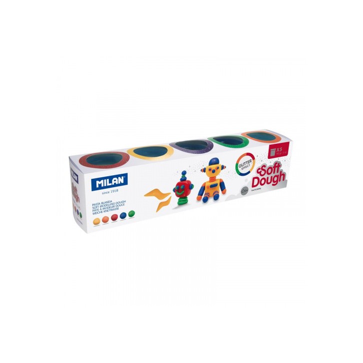 Milan 913505G compuesto para cerámica y modelaje Pasta para modelar 710 g Multicolor 5 pieza(s)