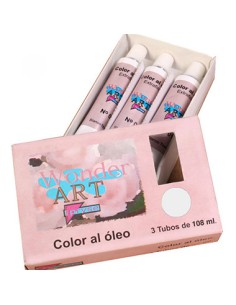 Pryse 6251002 pintura al óleo 108 ml Tubo Plata, Titan, Blanco