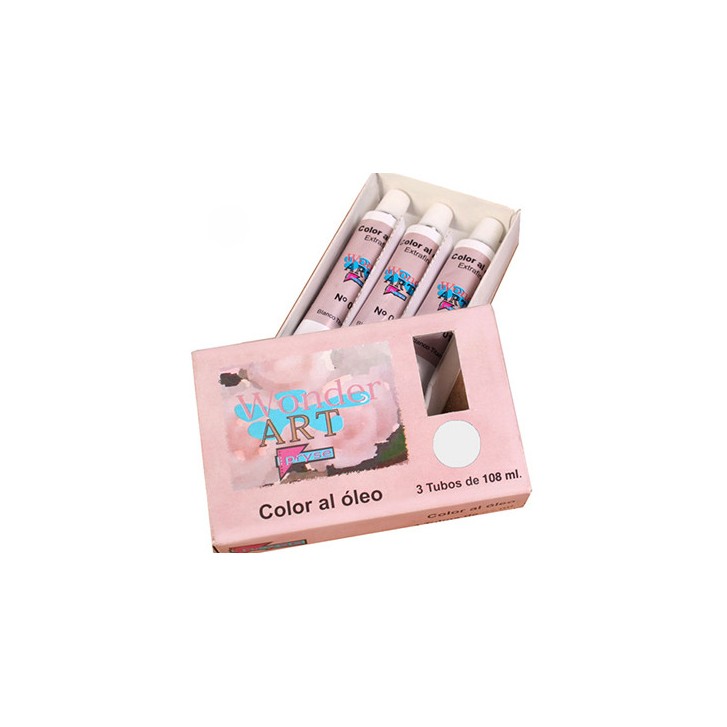 Pryse 6251002 pintura al óleo 108 ml Tubo Plata, Titan, Blanco