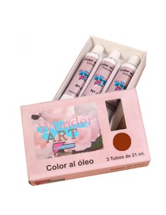 CAJA 3 TUBOS 21ML. ÓLEO Nº.36 SIENA TOSTADO WONDER ART BY PRYSE 6250036